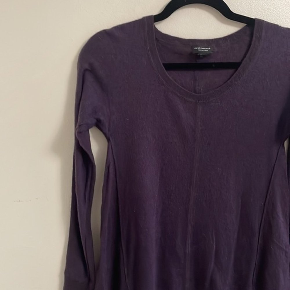 Club monaco women’s wool alpaca lightweight sweater purple size small